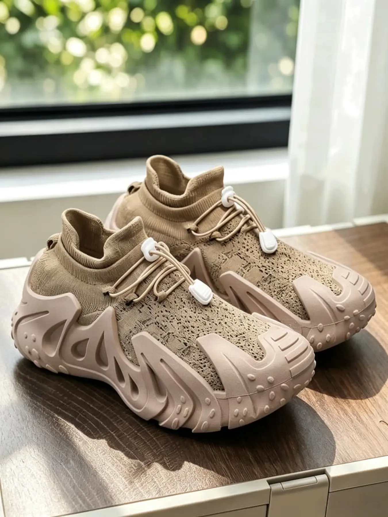 Men y2k vintage functional sock sneakers Sports Casual Shoes breathable flyknit heightening sole comfy for street strolls