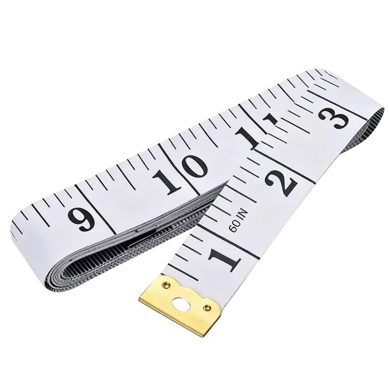 Soft Tape Measure  Scale Standard & Metric Measurements Tape Scale  Measuring Tape for  Tailor Craft Ruler 60 Inches (White)