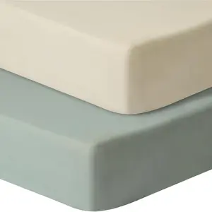 Baby Crib Sheets  Boys Girls, 2 Pack ted Crib Sheet  Standard Crib and Toddler Mattress, Soft Microfiber Baby Sheet 52x28x8in (Brown & Green)