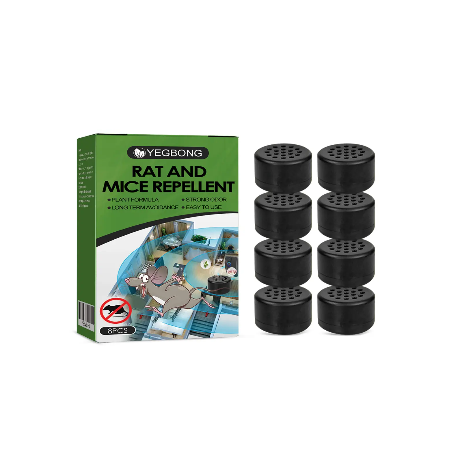 Rat Repellent Pills for Car Engines, Outdoor and Indoor Use