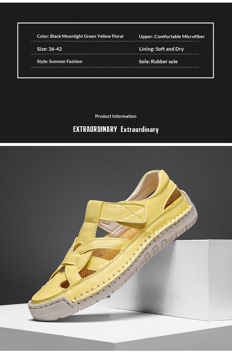 Handmade Woven Sandals for Women 2026 New Casual Sport Sandals Summer Outdoor Comfort Breathable Flat Shoes