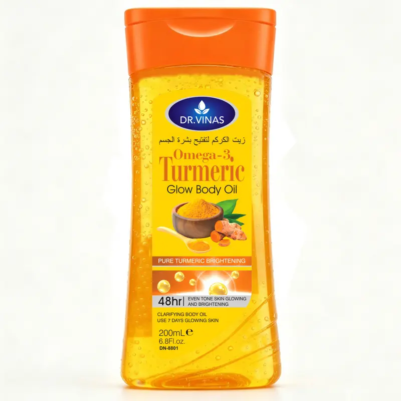 200ml Turmeric Omega-3 Glow Body Oil body essential oil skin care oil Moisturizing Body Oils Body Oil Moisture moisturizing and hydrating, easy to absorb, non sticky, suitable for all seasons