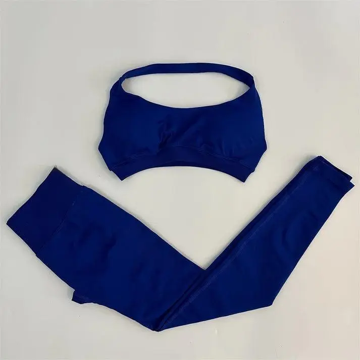 Women's Fitted Tight 2-Piece Impact Bra & Legging Set - High-Performance Gym Athleisure Wear, Running Workout Outfit Inspo, Crop Top Sportswear Set, Everyday Active, Women's Gym Wear, Gym Ootd