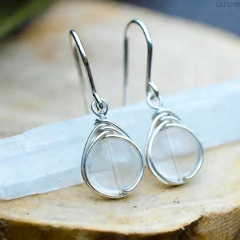 Women's Basic Copper Drop Earrings - Elegant, Unique, Minimalist, Irregular Female Daily Ear Jewelry for Sports & Outdoor Enthusiasts