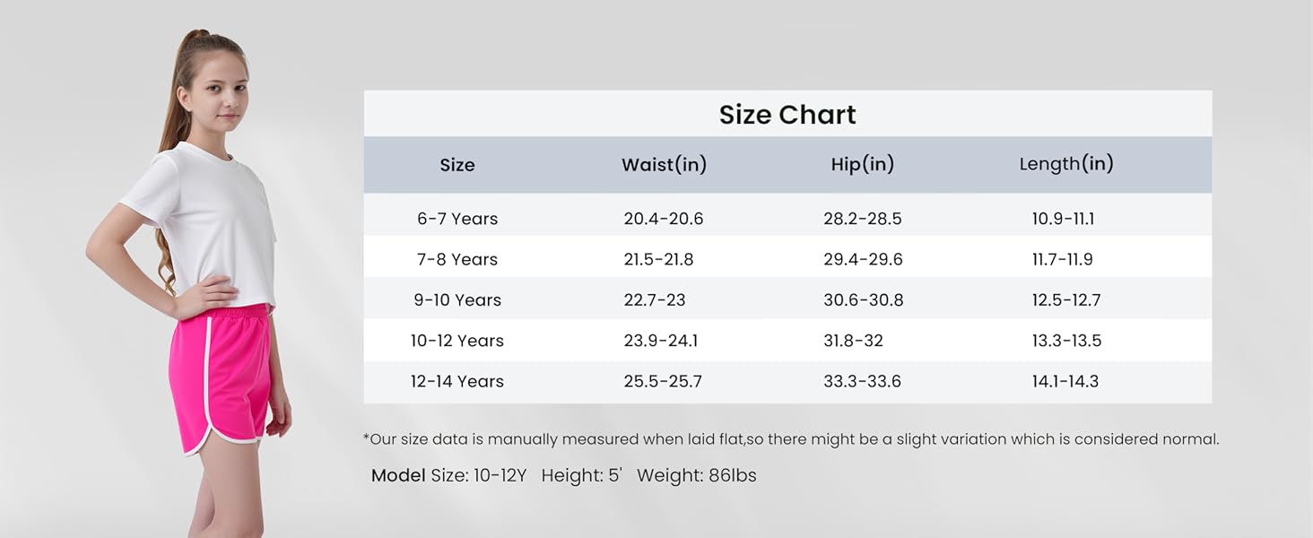 4 Pack Girls Athletic Shorts Quick Dry Kids Active Dolphin Running Gym Shorts Lightweight Soccer Shorts