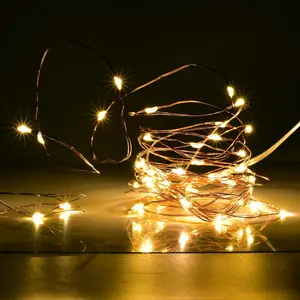 Household daily necessities Karlling Battery Operated Fairy Lights, 16ft 50 LED Warm White Copper Wire String Lights with 6-Hour Timer and 8 Lighting Modes for Mason Jars, Bedroom, Wedding Centerpieces, 1 Pack
