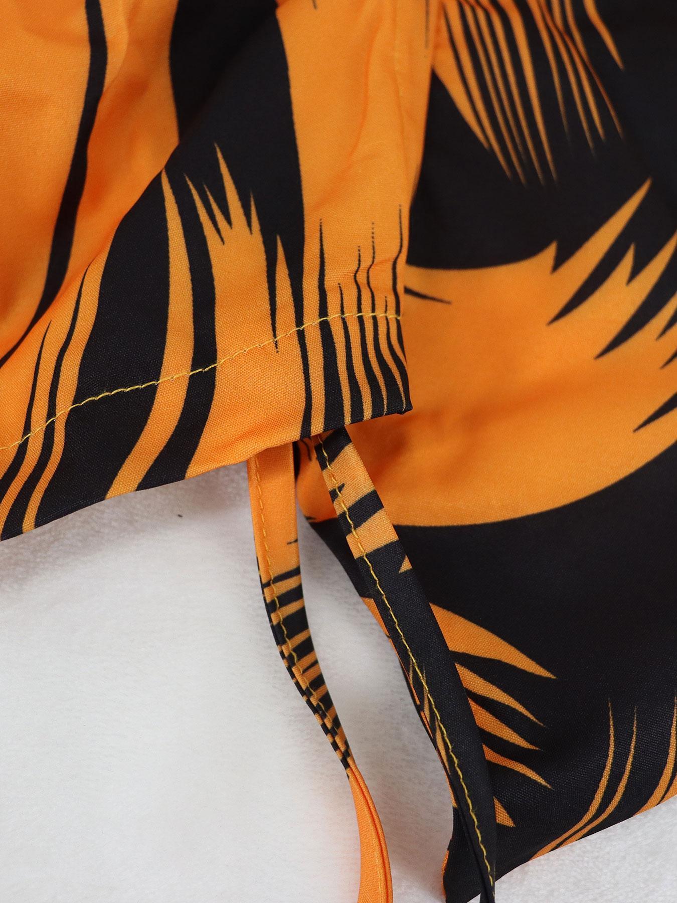 Plus Size Women's Two-Piece Set Short Skirt & Bubble Sleeves Blouse, High-Waisted Fitted Design, Casual All-Season Wear, Button-Front Style