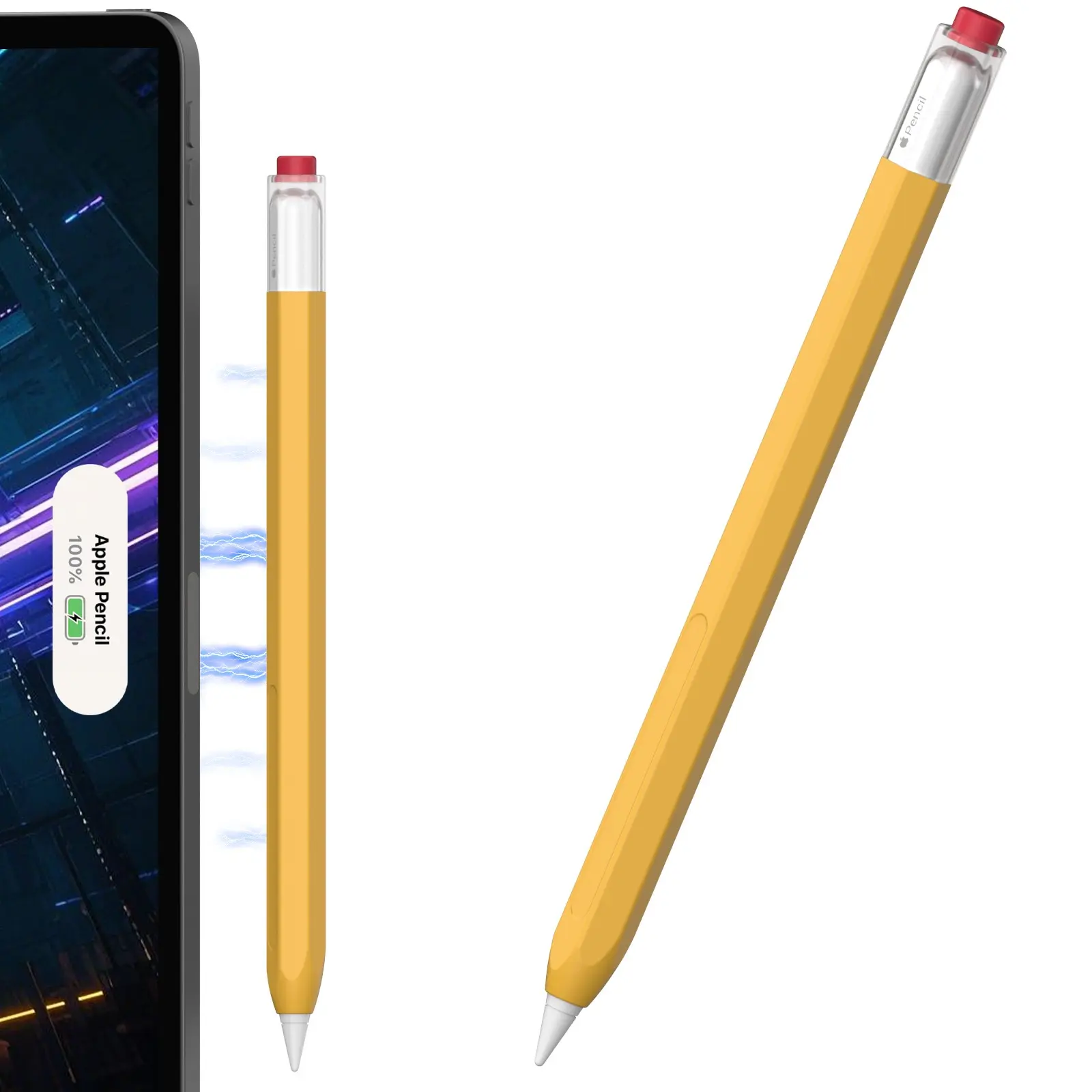 Silicone Case Compatible with Apple Pencil 2nd Generaion&Apple Pencil Pro Cover,Protective Holder Grip Sleeve