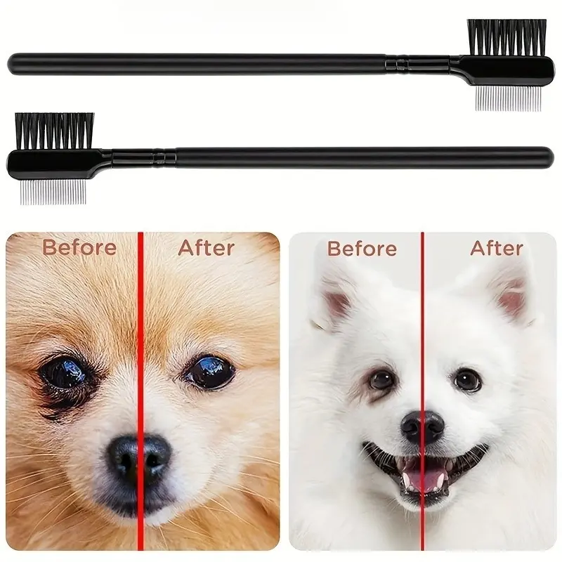 2pcs Eyelash Comb And Eyebrow Brush Comb, Eyebrow Eyelash Brush Makeup Tool For Eyelashes Extension