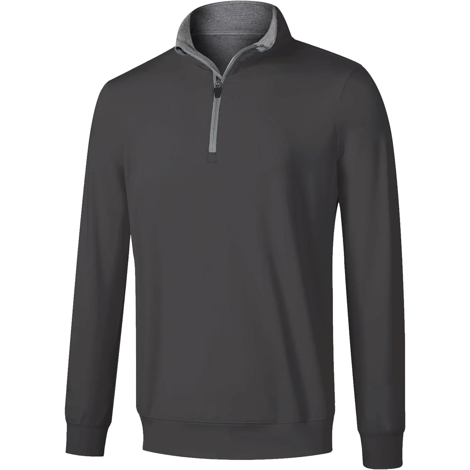 Men's Quarter Zip Pullover Fleece Sweatshirt UPF 50+ Long Sleeve Golf Shirts Lightweight Athletic Sports Pullover Tops