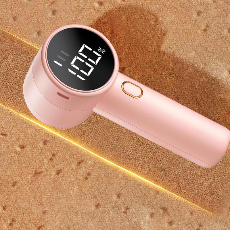 Electric Lint Remover with Brush, Portable Rechargeable Household Fabric Shaver, 3-Speed Sweater Shaver for Fast Lint Removal, Durable for Socks, Coats & Bedding