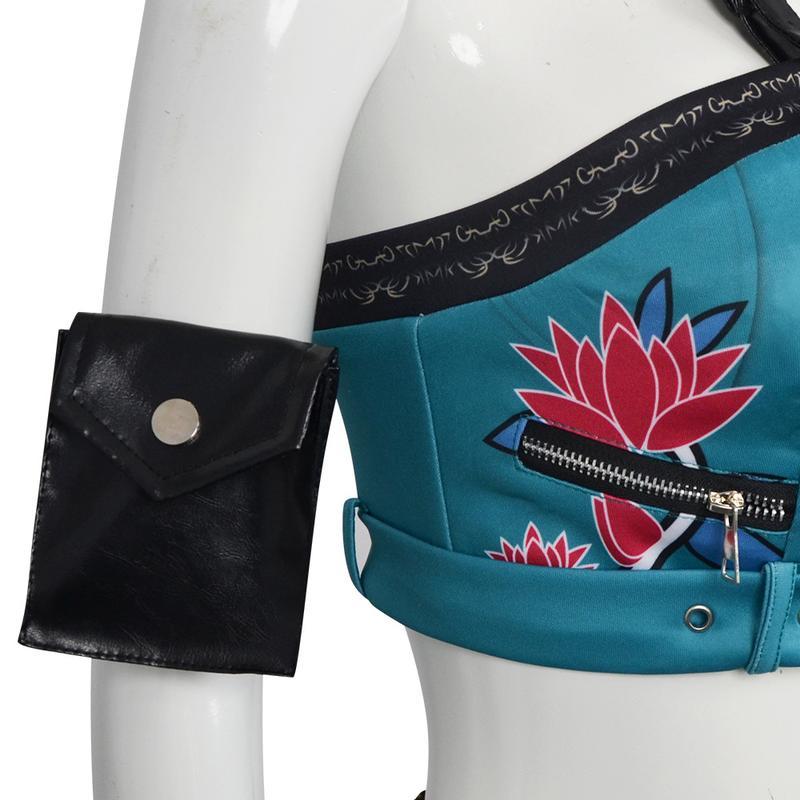 Anime Cosplay Costume Suit for KPop Demon Zoey Halloween Carnival Party Roleplay Accessories Women Uniform Props Print Outfit