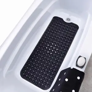 Bathtub & PVC Shower Mat with Suction Cup Design, Non-slip Folding Bath Mat, Bathroom Accessories