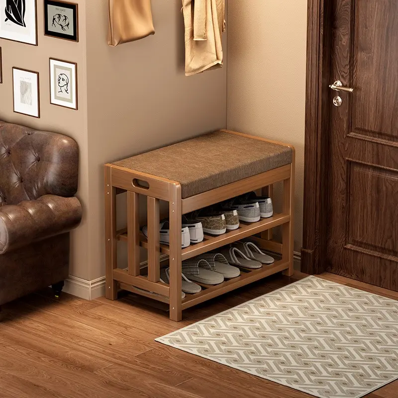 1pc Shoe Bench for Entryway, Luxury Home Use, Storage Shelf, Modern Design, Space-Saving, Perfect for Front Door Area