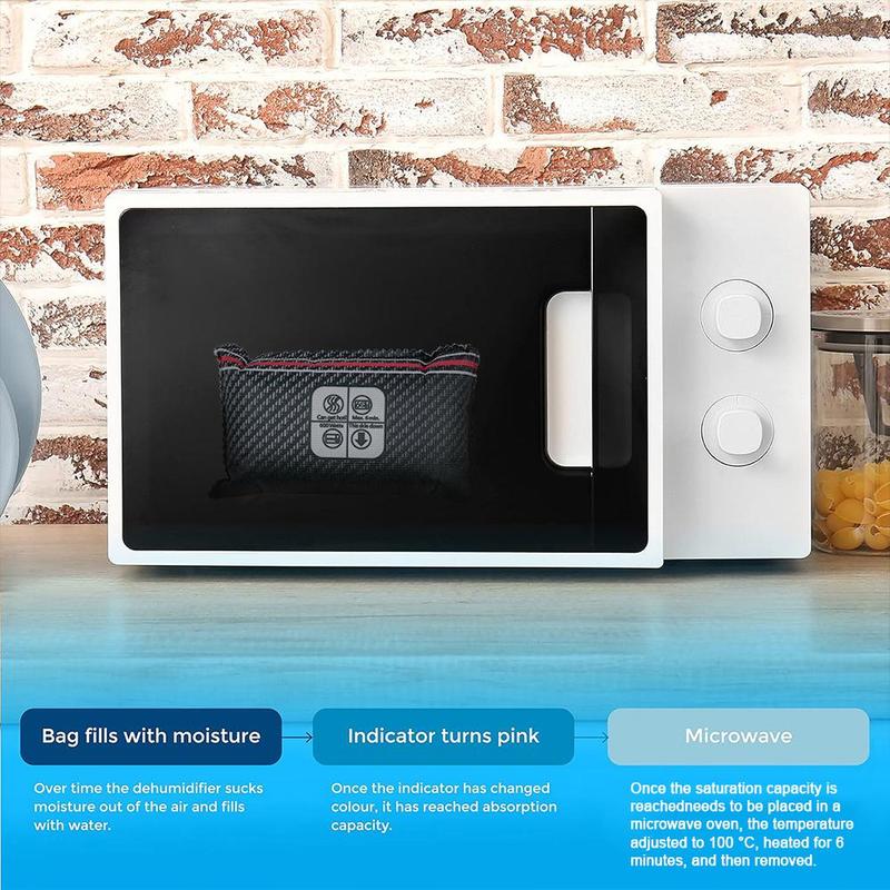 Car Dehumidifier Bag, Reusable Car Dehumidifier, Car Interior Moisture Absorber, Dashboard Dehumidifier, Car Condensation Remover