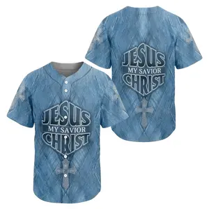 Jesus My Savior Christ Baseball Jersey, Christian Cross Faith Shirt