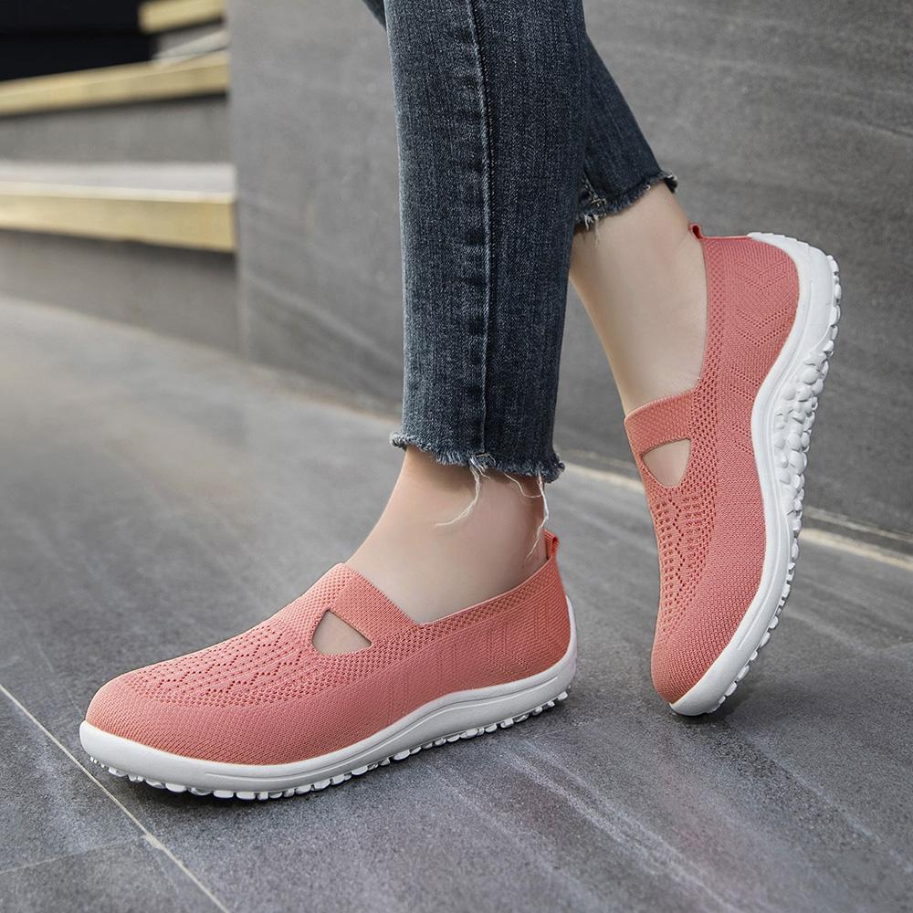 Barefoot Flats Shoes for Women Casual Slip on Zero Drop Mesh Minimalist Walking Fashion Wide Toe Box Sneakers Lightweight Summer Athletic Sports Loafer