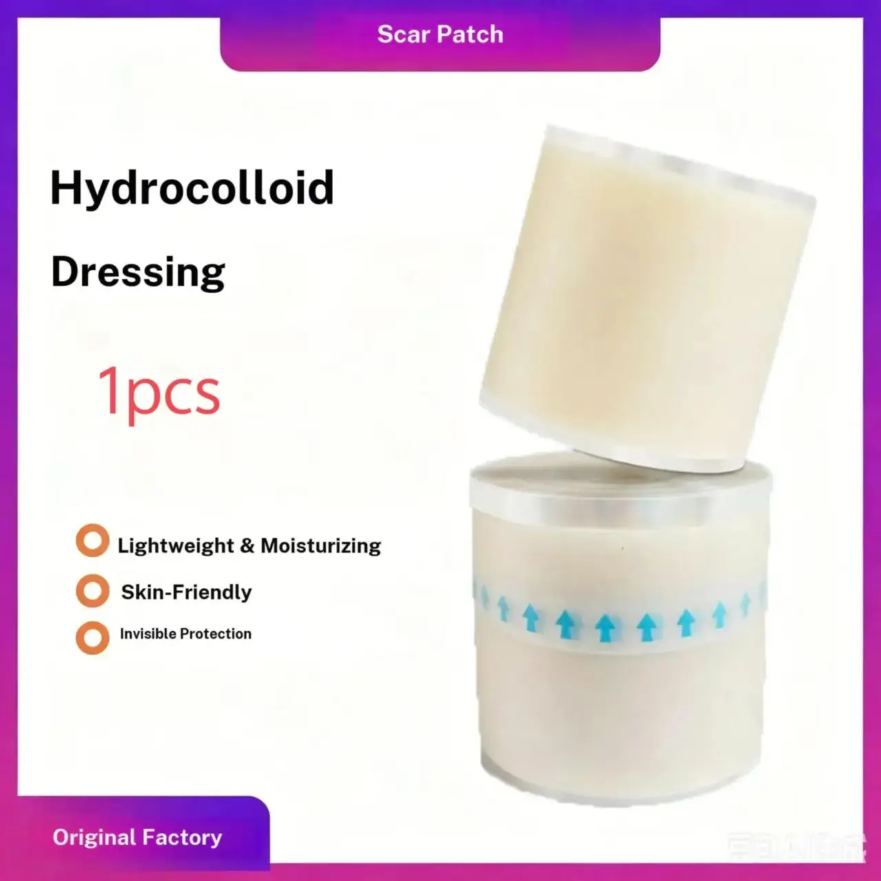5m Cuttable Artificial Skin Dressing Roll, Acne Patches Acne Scar Remover Water Gelatin Material, Wholesale Medical Supplies, Ideal for Wound Care Scar Solution