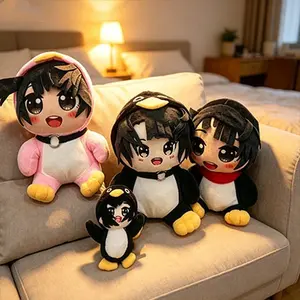 Kawaii Gugu Gaga Meme Penguin Plush Doll, 25/15Cm Unisex Soft Stuffed Animal, Classic Novelty Toy for Kids Fans, Birthday Gift Backpack Accessory