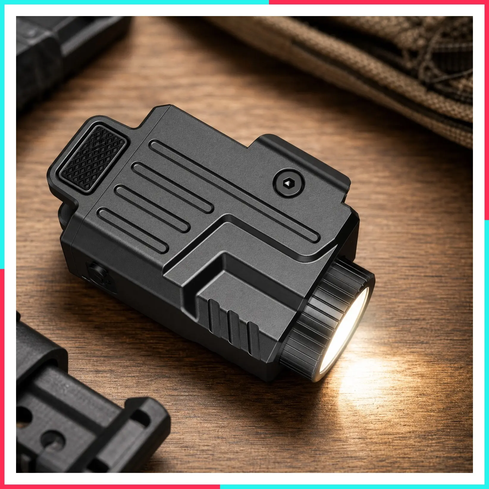800 Lumens Compact Pistol Light with Strobe Mode for Home Defense