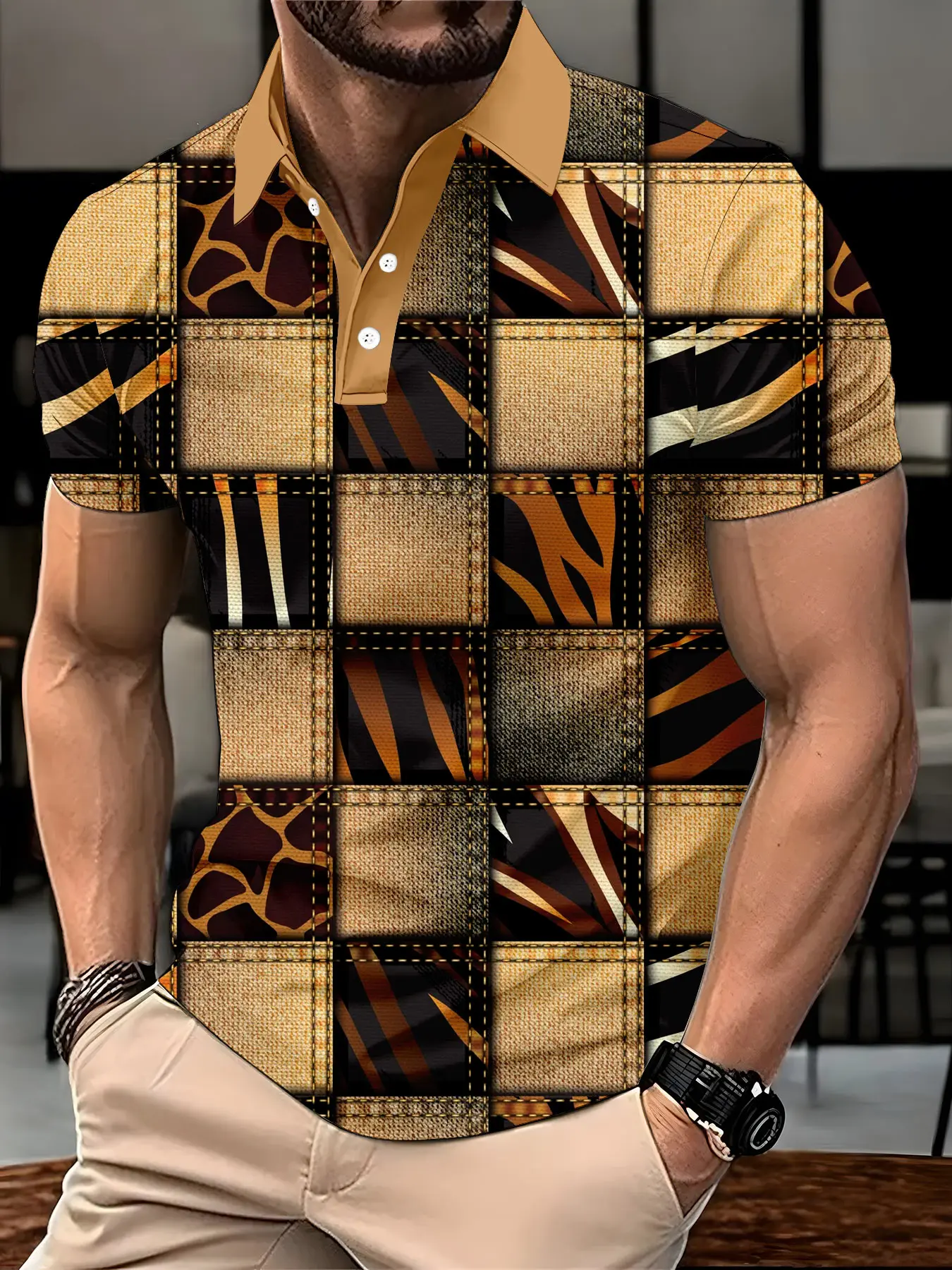 Multi color optional 3D POLO family versatile summer top