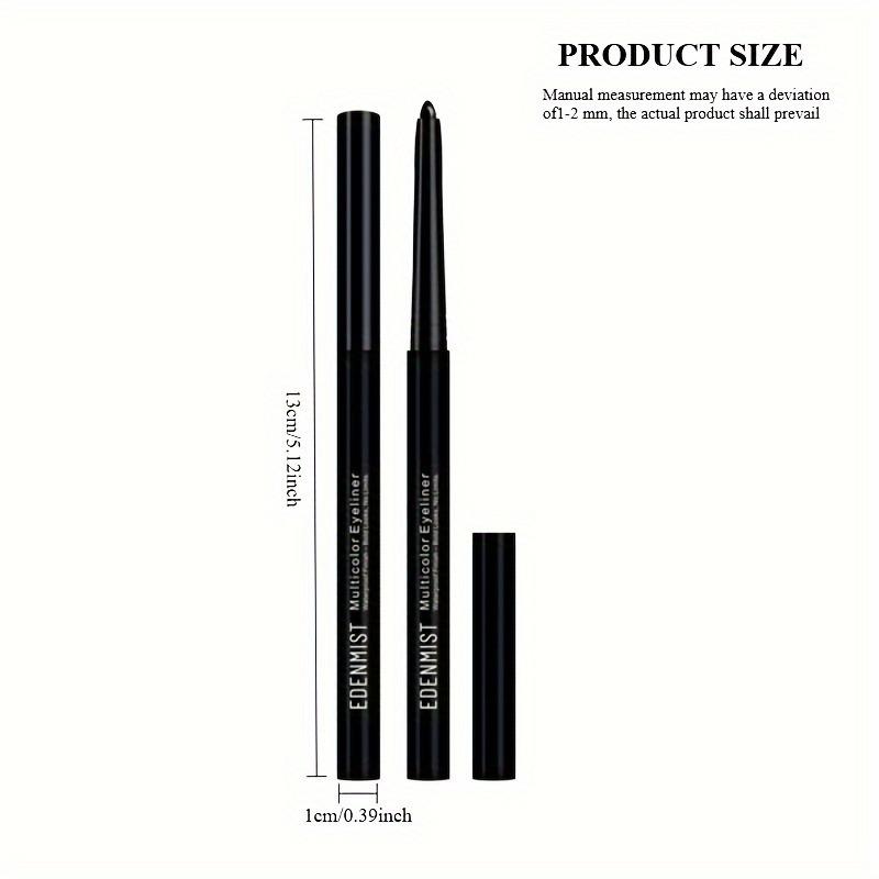 6Pcs Waterproof & Sweat-Proof Green Eyeliner Pencil - Long-Lasting, Smudge-Proof for Bold Eye Makeup, Easy Glide Formula for Perfect Wings - Green, Waterproof Eyeliner, Winged Eyeliner, Sleek Design, Smudgeproof Makeup Applicable for Saint Patrick's Day