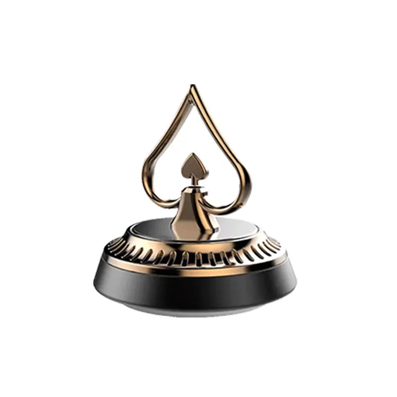 Upscale Spade Motif Solar Power Car Air Freshener - In Stock, Car Scents Accessory with Effective Odor Control for Vehicle Interiors
