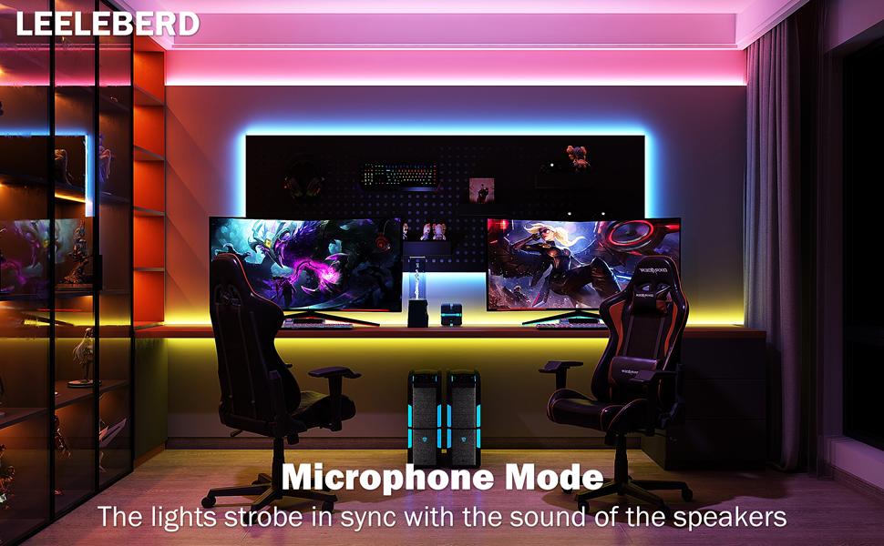 Led Lights for Bedroom 100 ft (2 Rolls of 50ft) Music Sync Color Changing RGB Led Strip Lights with Remote App Control Bluetooth Led Strip, Lights for Room Home Kitchen Party Decor