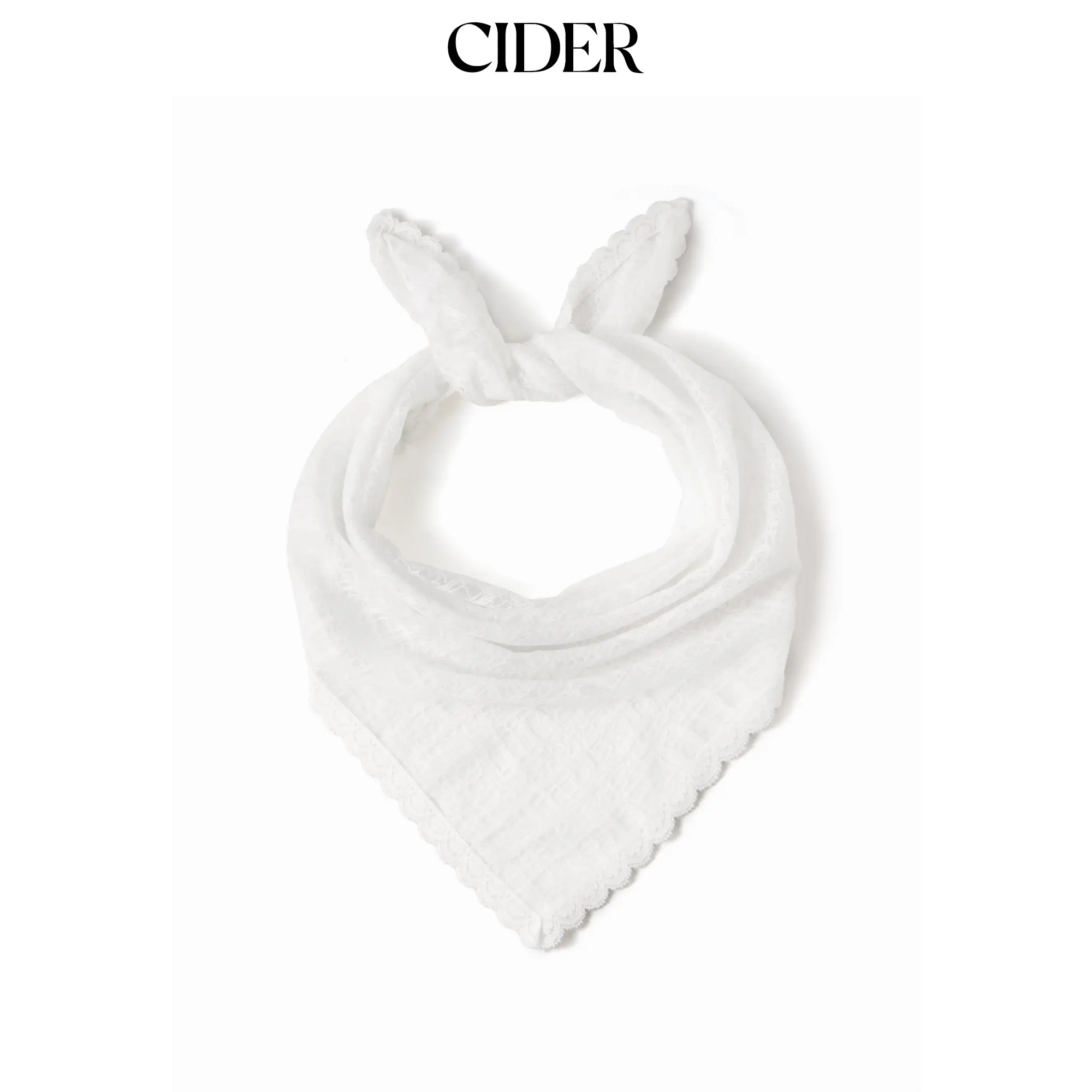 Cider FLOWER LACE SQUARE HEADSCARF