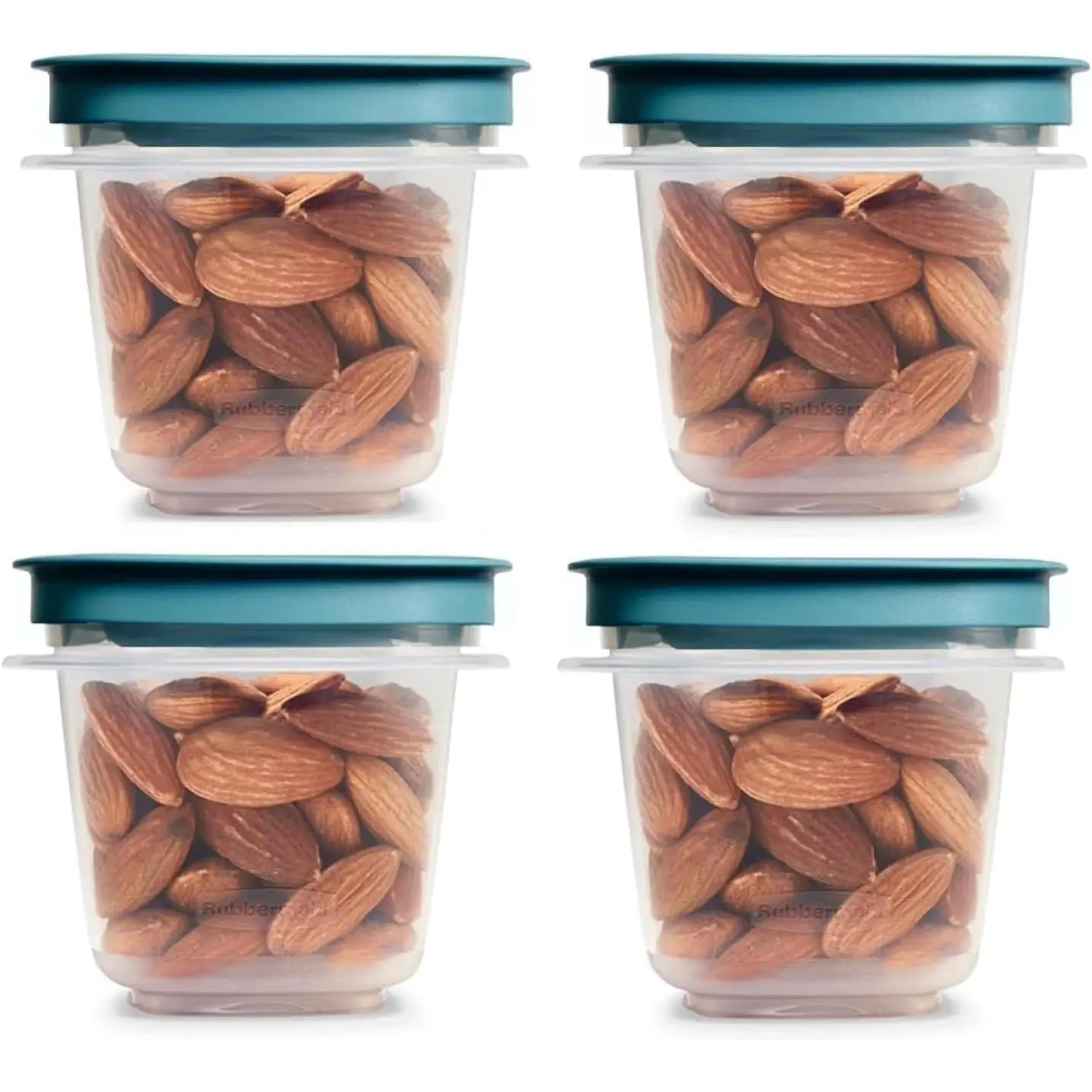 Container 0.5-Cup Flex & Seal Leak Proof   Storage Set, Teal, Clear Meal Prep Flex Containers, 4 count Bundle Set