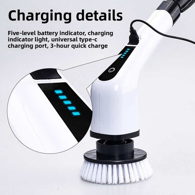 Multi - function Wireless Electric Cleaning Brush for Home Toilet Kitchen Telescopic 9 - in - 1 Portable Scrubber