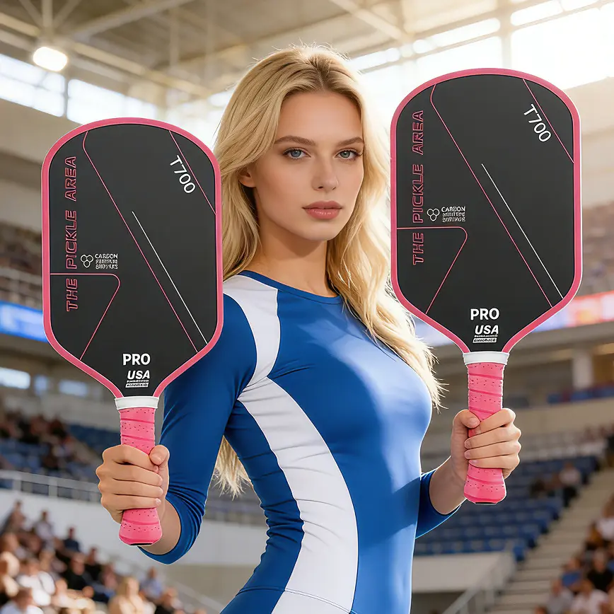 Peak Racket Carbon Fiber T700 Extended Fabric Frosted Racket 16mm Set Padball
