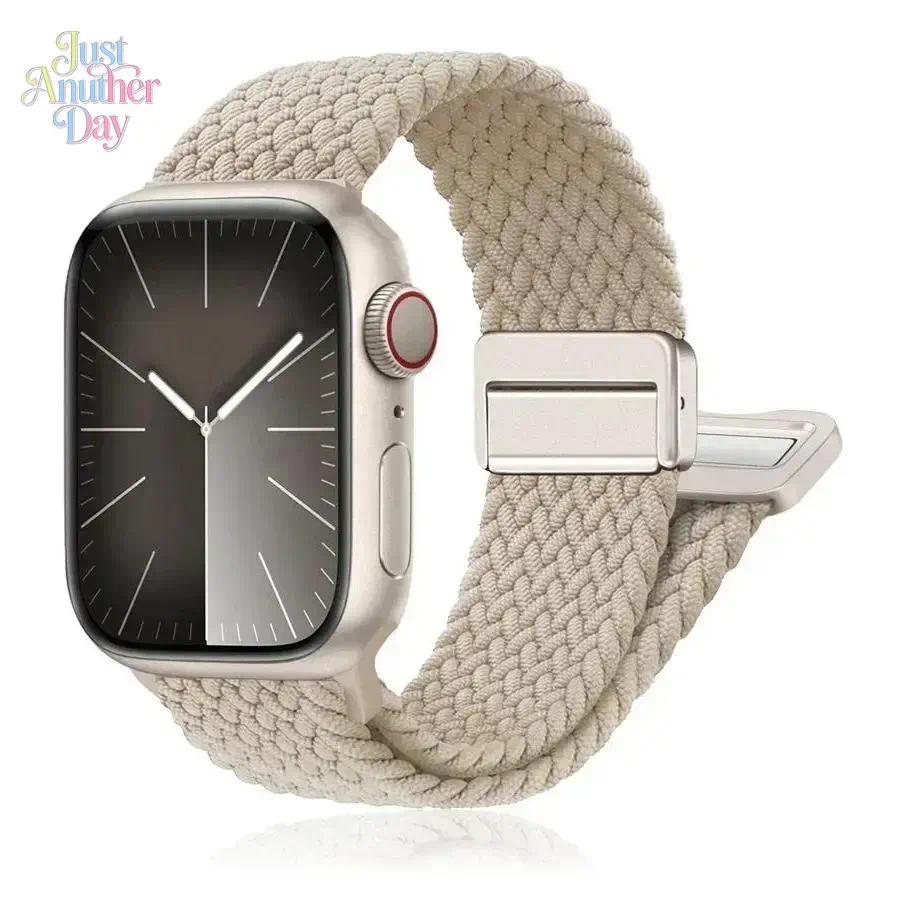 Braided Elastic Apple Watch Band – Stretch Comfortable Strap Compatible with Series & Ultra (40–49mm)