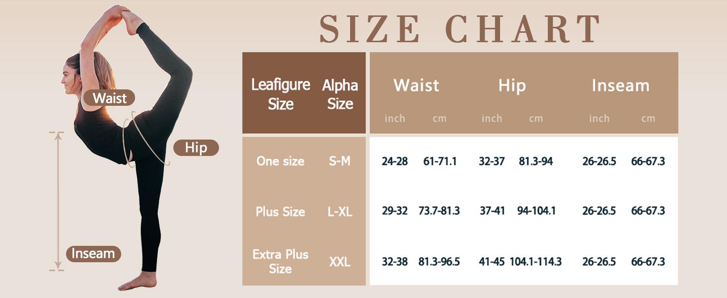 Leafigure High Waisted Leggings for Women- Soft No See-Through Yoga Pants for Gym Workout Running