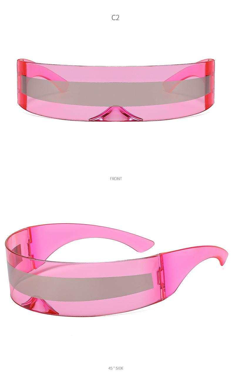 Futuristic One-Eyed Giant Cyber-Mask Sunglasses for Men and Women in Punk Style