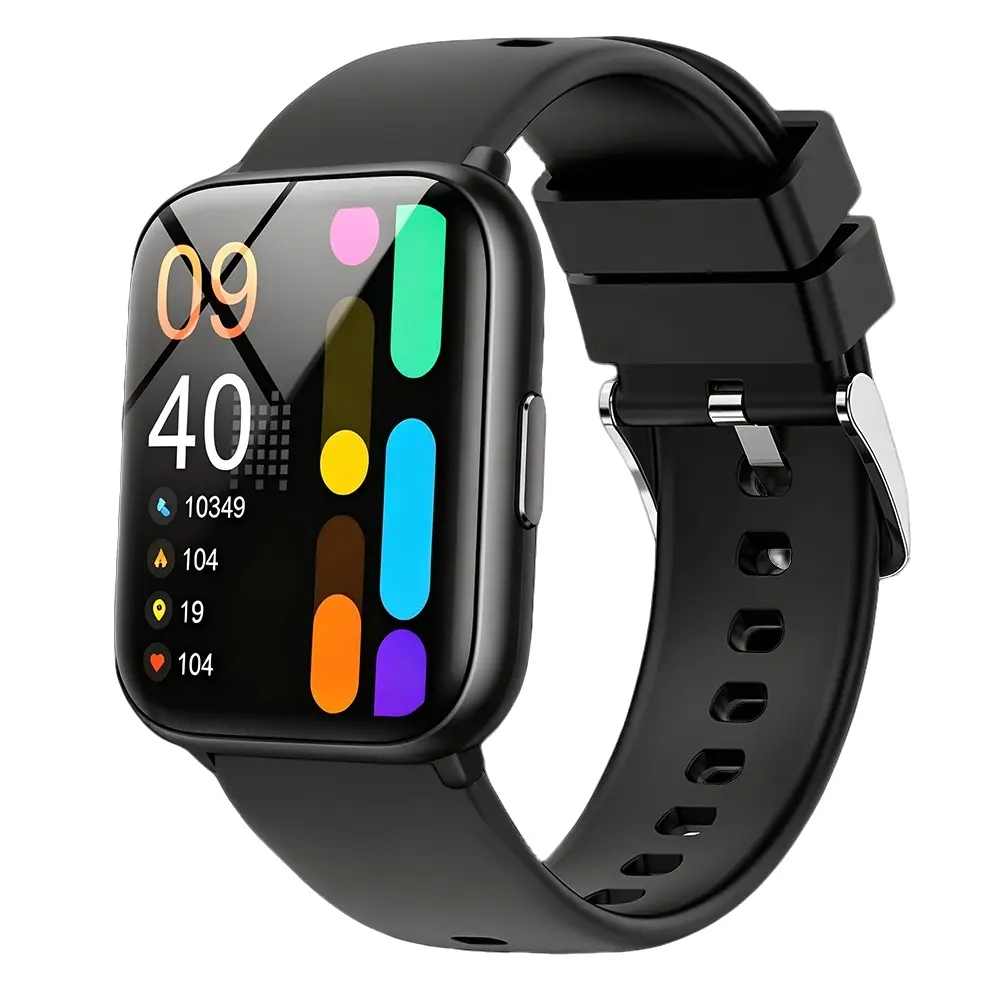 Smart Watch Pro, 2.01-Inch IPS Touchscreen, Bluetooth-compatible 5.0, 100+ Sports Modes, 15 Days Long Standby, Magnetic Wireless Charging, Multi-App Notifications, Compatible with iOS & Android, Full Touchscreen Smartwatch, Smartwatch for Fitness