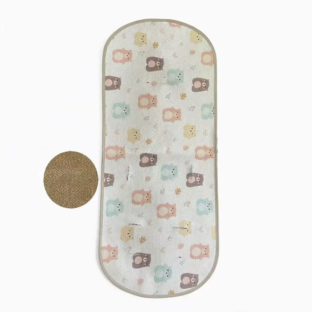 Baby Stroller Cool Mat Universal Breathable Sweat Absorbing Dining Chair Bamboo Mat Car Cooling Pad Pushchair Baby Ice Pad Summer Stroller Chilling Pad Stroller Accessories
