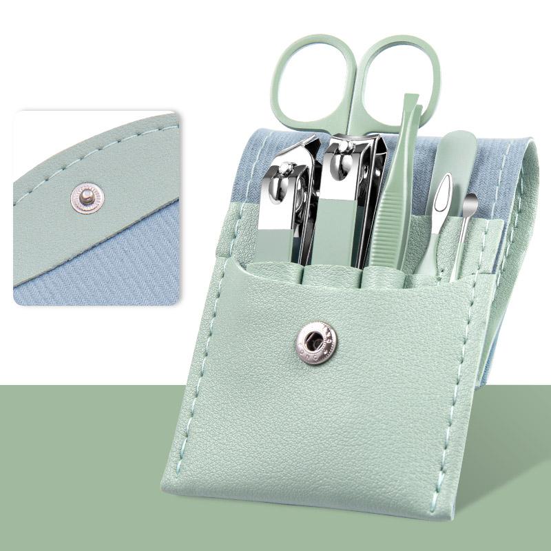 Professional Manicure Set With Storage Case, 7 Counts/set Portable Nail Clipper Set, Multifunctional Nail Care Tool For Home & Travel