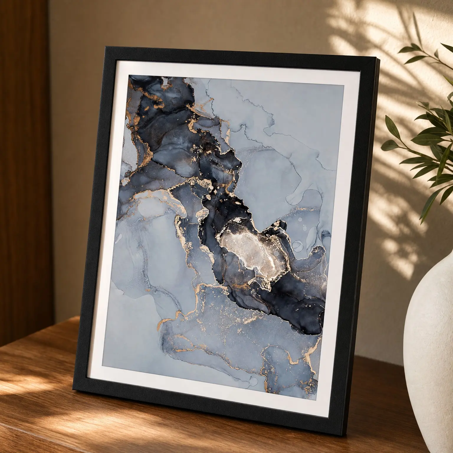 12x16 Black Picture Frame with 10x14 Mat for Diamond Art Painting 30x40cm Photo Poster Wall Hanging Display Horizontal or Vertical - 1 PackGift
