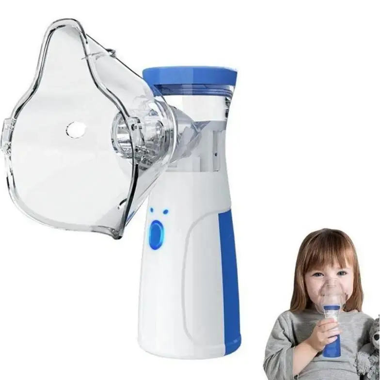 Portable Rechargeable USB Mist Humidifier - Compact Handheld Face Steamer with Touch Screen, Durable Body, 10-Min Quick Mist, Noiseless Auto-Clean, Dual Modes, Hydrates Skin, Saline Particles, Sensitive Safe for Home & Business Trips