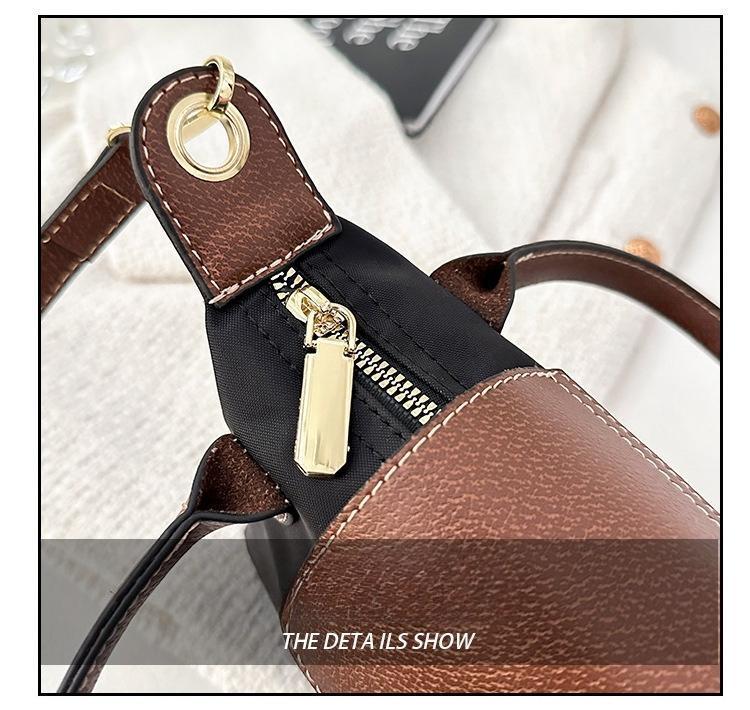 BIGWIG Nylon Mini Dumpling Bag, Waterproof Mini Coin Purse, Shoulder Bag, Crossbody Bag, Handbag, Versatile Daily Bag, Retro Style Bag, Soft Collapsed Shoulder Bag