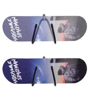 Skateboard Wall Mount Holder, Adjustable Indoor Storage Rack, Free-Standing Design, No Board Included, Perfect for Organization