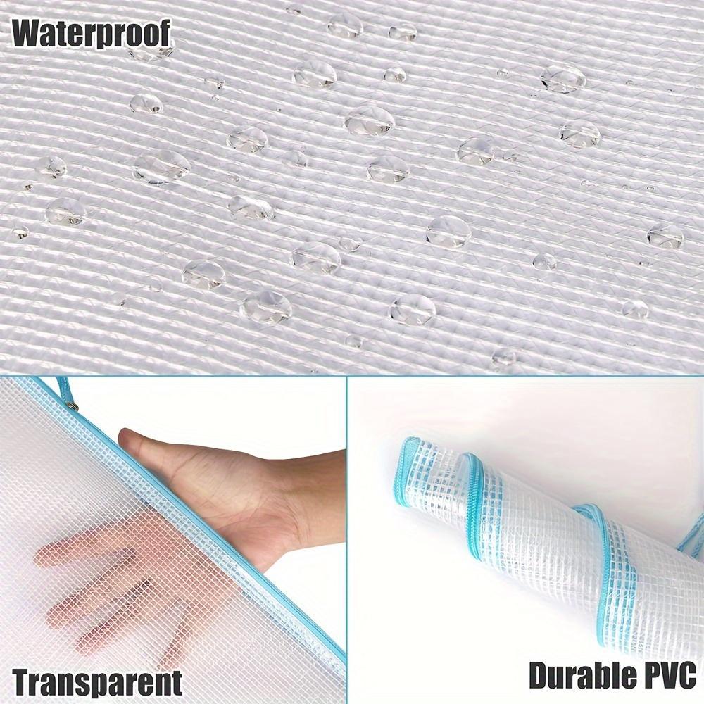 A4 Paper Mesh Zipper Pouch, 8 Counts/set Waterproof Zipper File Paper Stationery Bag, File Storage Bag for School Office Dormitory Home Outdoor, Paper Organizers