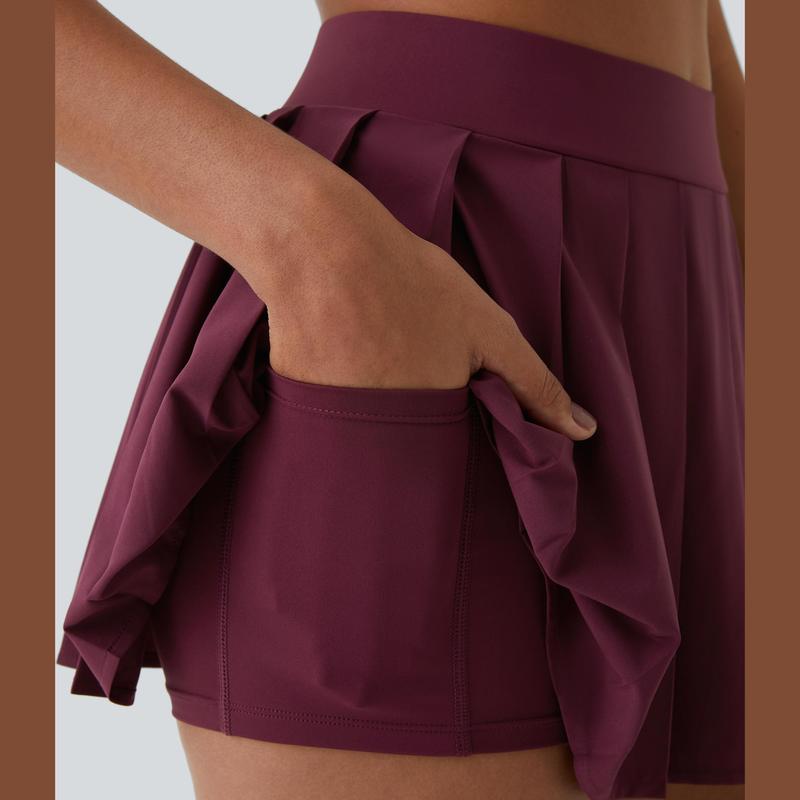 Halara Breezeful™ High Waisted Pleated 2-in-1 Side & Pocket Asymmetric Hem Quick Dry Mini Dance Skirt Halara Breezeful™ High Waisted Pleated 2-in-1 Side & Pocket Asymmetric Hem Quick Dry Mini Dance Skirt