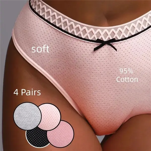 Women's No-Show Cotton Lace Briefs – Seamless, Butt-Sculpting, Ultra-Soft & Hypoallergenic