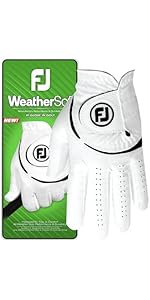 Vista X FootJoy Men's WeatherSof 2-Pack Golf Glove Enhanced Durability Breathable Mesh Optimum Performance White FiberSof MicroTac Soft PowerNet Mesh Secure Closure