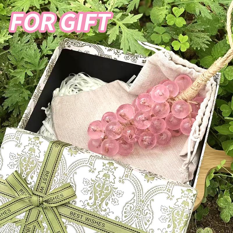 20 PCS Pink Grape Cluster Soap Handmade Natural Plant-Based Formula with Grape Seed Olive Oils Gentle Moisturizing Cleansing Bar for Face Hands Body Bathing Sulfate Free Paraben Free Perfect Gift for Girlfriend