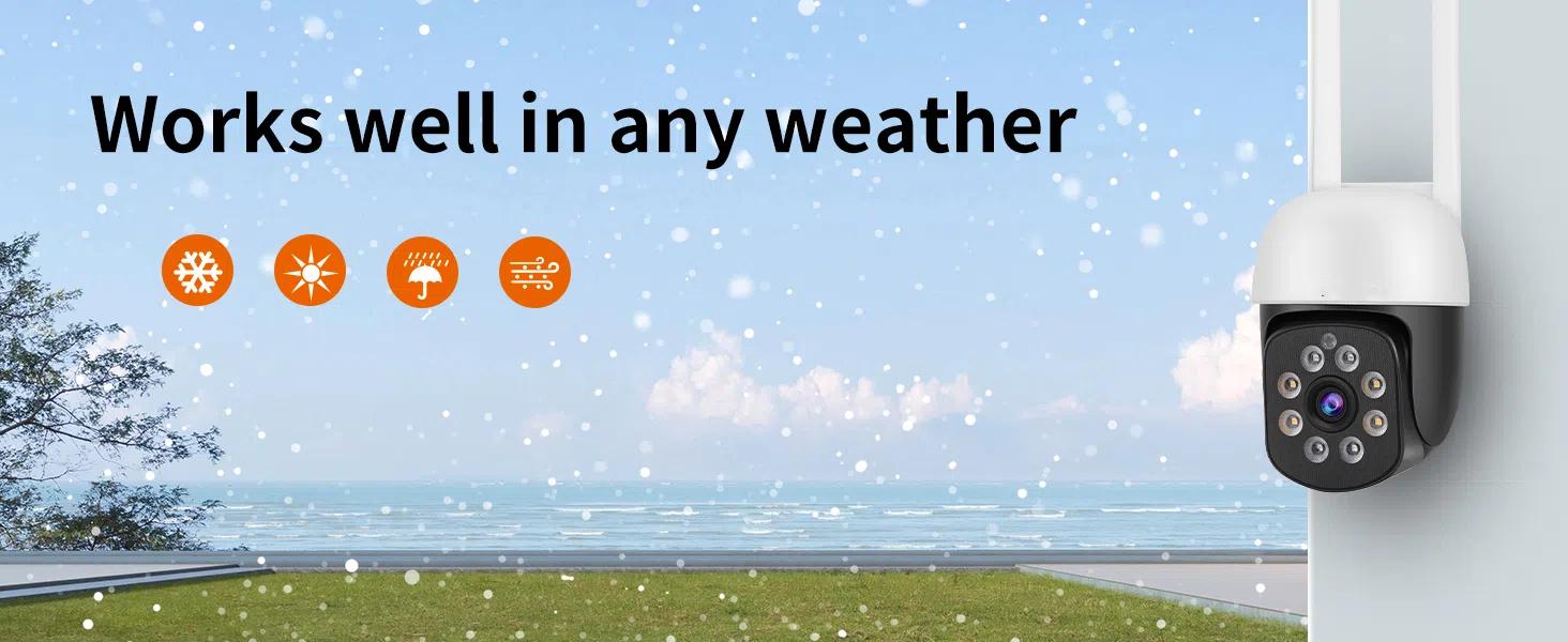 2K 3.0MP Outdoor WiFi PTZ Security Camera, 2.4G WiFi, Auto Tracking, 2 Way Audio, Spot Night Vision, Compatible with Alexa, SD Card & Cloud Storage, Compliant IP CCTV Camera(4pcs) 2K 3.0MP Outdoor WiFi PTZ Security Camera, 2.4G WiFi, Auto Tracking, 2 Way Audio, Spot Night Vision, Compatible with Alexa, SD Card & Cloud Storage, Compliant IP CCTV Camera(4pcs)