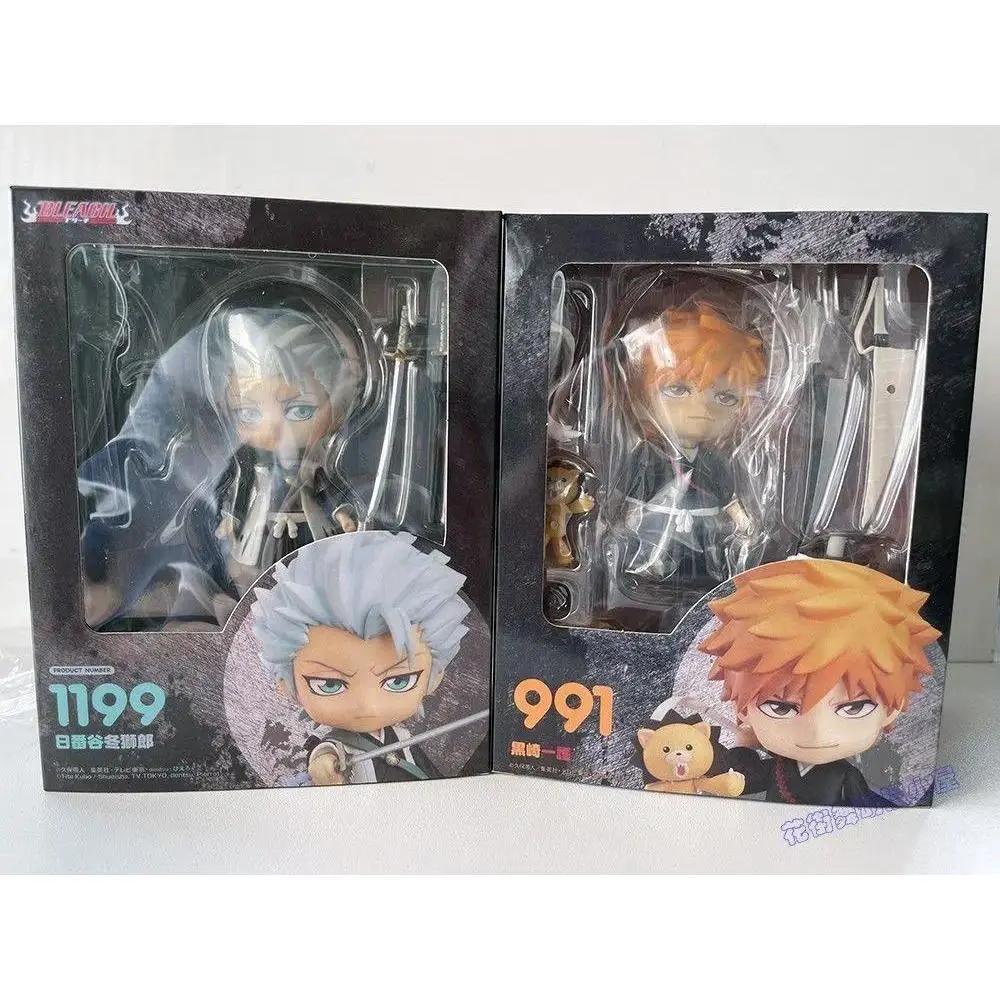 【In Stock】Bleach Ichigo Kurosaki #991 Toshiro Hitsugaya #1199 Q Version Movable Action Figure Desktop Decor Collectible