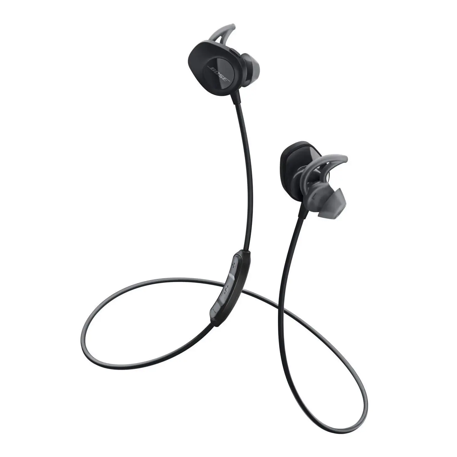 Bose SoundSport, Wireless Earbuds, (Sweatproof Bluetooth Headphones for Running and Sports), Black (Renewed)